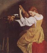 Orazio Gentileschi The Lute Player oil painting reproduction